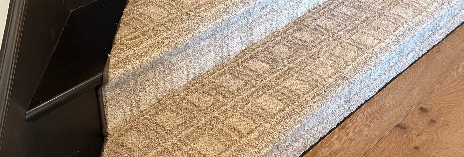 Stanton stair runner installed by Z Flooring in Fishers, Indiana
